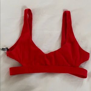 Bond-eye Australia Red Bikini Top with cut-outs💮